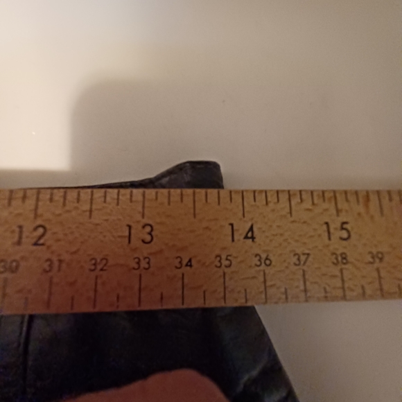 Arlando black leather knee high skirt size 8 - Picture 9 of 10